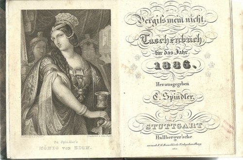Spindler, Carl (Hg.)  Vergissmeinnicht - Taschenbuch auf das Jahr 1836, 7. Jahrgang (Vergiss mein nicht) 