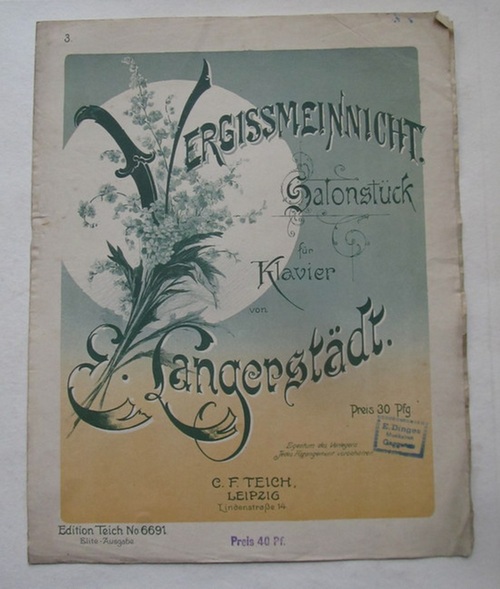 Langerstädt, E. (Edmund)  Vergissmeinnicht (Salonstück für Klavier Op. 130) 