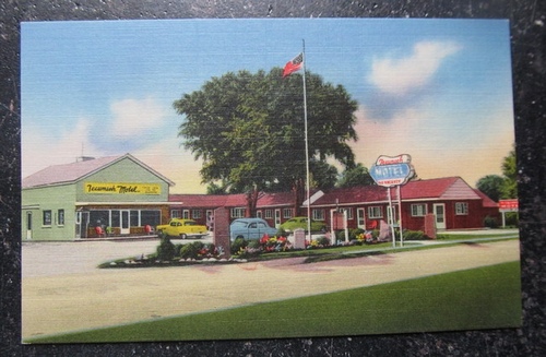   Ansichtskarte "Tecumseh Motel" (Home of Chief Tecumseh) 
