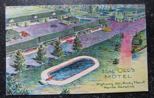  Ansichtskarte "Hal Orr`s Motel; Highway 301 Rocky Mount. North Carolina" 