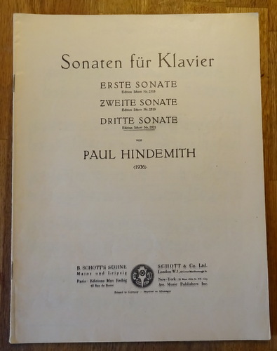Hindemith, Paul  Sonaten für Klavier (Dritte (3.) Sonate) 