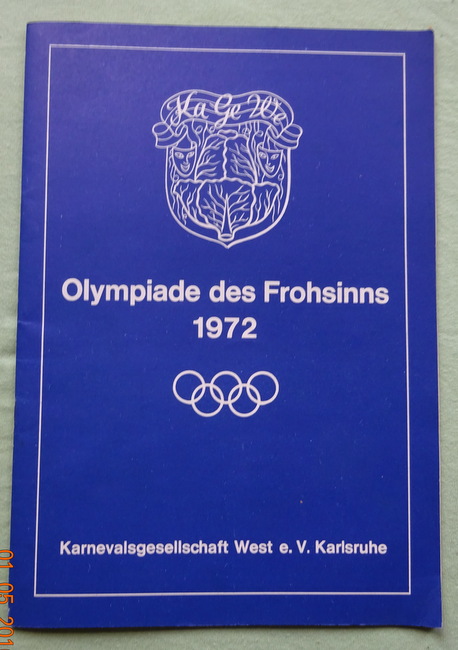 KA-GE-WE  Olympiade des Frohsinns 1972 (Jahresheft der "Krautköpfler") 