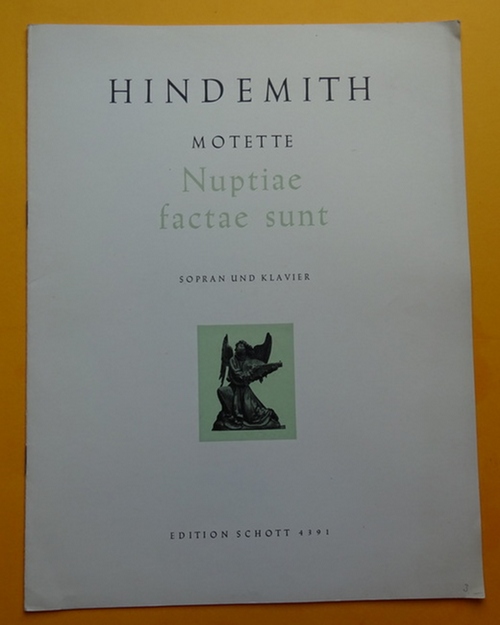 Hindemith, Paul  Motette. Nuptiae factae sunt (Sopran und Klavier) 