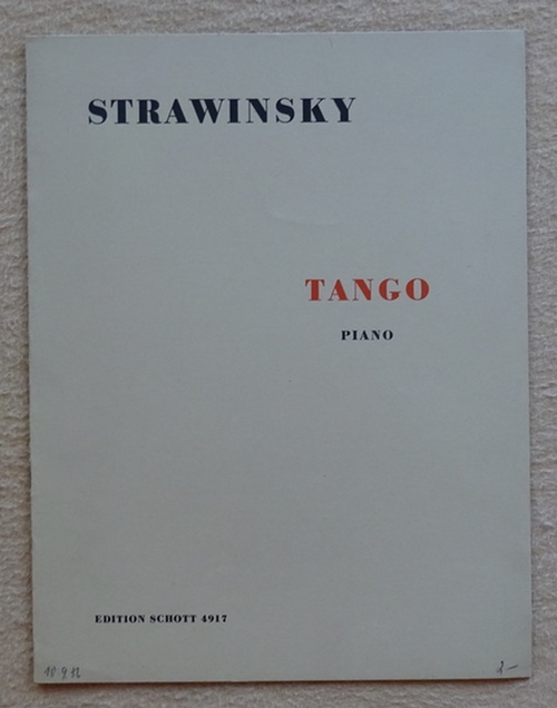 Strawinsky, Igor  Tango (Piano) 