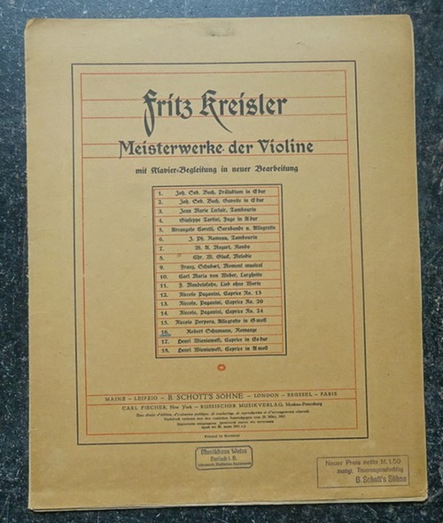 Kreisler, Fritz  Robert Schumann, Romanze 