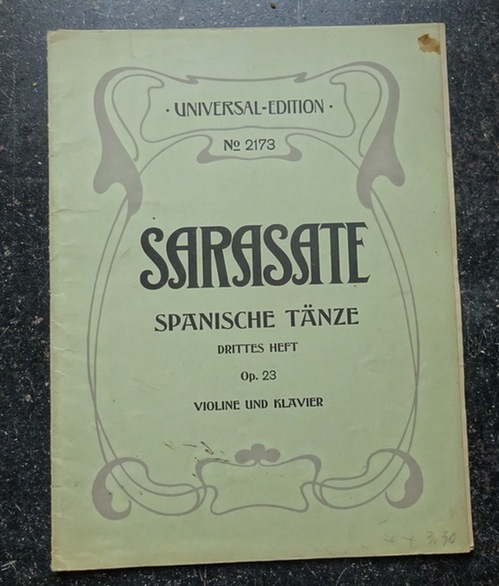 de Sarasate, Pablo  Spanische Tänze Drittes Heft Op. 23 (Violine und Klavier) 
