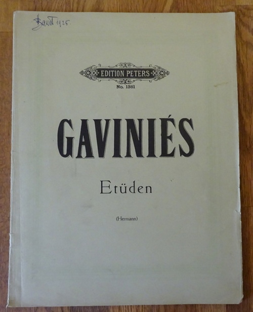 Gavinies, P. (Pierre)  24 Etüden (Matinees) für Violine solo (Hg. Fr. Hermann) 