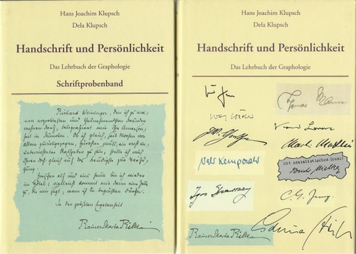 Klupsch, Hans Joachim und Dela Klupsch  Handschrift und Persönlichkeit (Das Lehrbuch der Graphologie. Inclusive Schriftprobenband) 