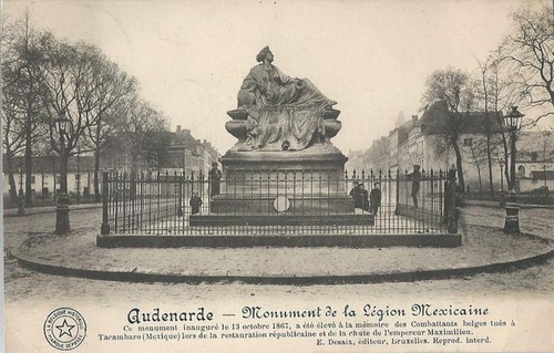 ohne Autor  Ansichtskarte Audenaerde / Audenarde (Monument de la legion Mexicaine) 