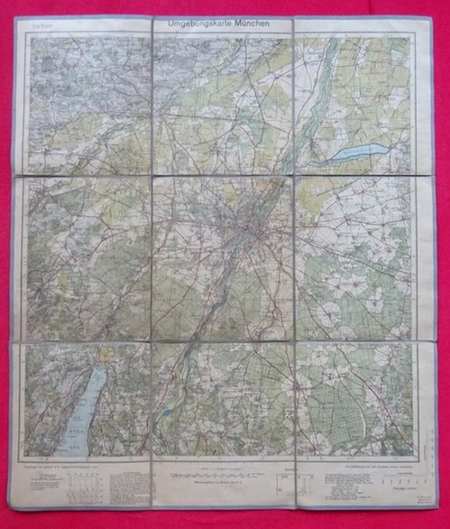 ohne Autor  Umgebungskarte München (1cm Karte) (1:100.000) 