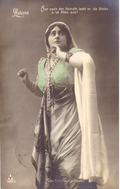 Kauffmann, Hedwig Franzillo  Ansichtskarte mit Abbildung der Schauspielerin 