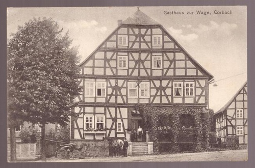   Ansichtskarte Gasthaus zur Wage, Corbach 