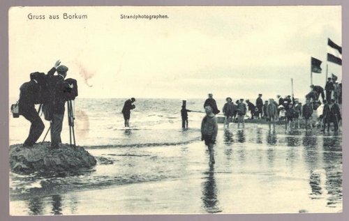   2 Ansichtskarten AK Gruss aus Borkum. Strandphotographen 