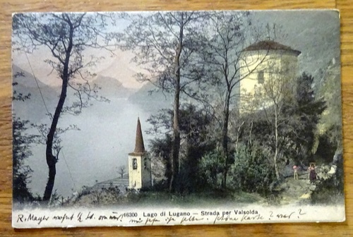   Ansichtskarte AK Lago di Lugano. Strada per Valsolda 