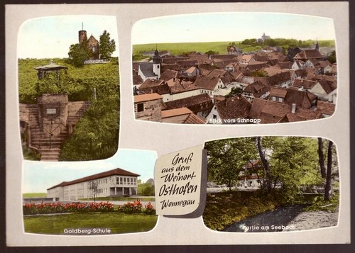   Ansichtskarte AK Gruß aus dem Weinort Osthofen. Wonnegau (4 Motive) 