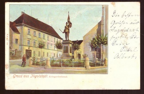   Ansichtskarte AK Ingoldstadt. Kriegerdenkmal 