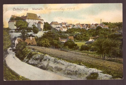   Ansichtskarte AK Cadolzburg. Westseite 
