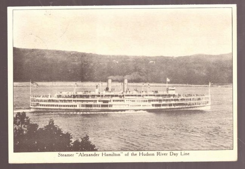   Ansichtskarte. AK Steamer Alexander Hamilton of the Hudson River Day Line 