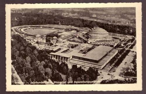   Ansichtskarte AK Breslau. Jahrhunderthalle, Messehof und Ausstellungsgelände 