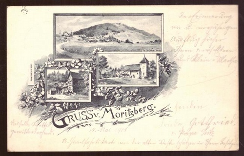   Ansichtskarte AK Gruss vom Moritzberg (3 Motive; Kapelle, Wirtschaft, Moritzberg) 