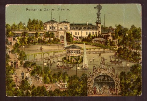   Ansichtskarte AK Peine. Aumanns Garten 