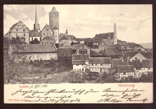  Ansichtskarte AK Schlitz. Hinterburg 
