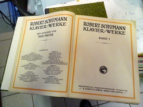 Schumann, Robert  Werke für Klavier zu 2 Händen von Robert Schumann, Band III (Neue Ausgabe hg. Emil Sauer) 