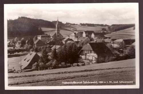   Ansichtskarte AK Höhenluftkurort Schönwald bad. Schwarzwald 