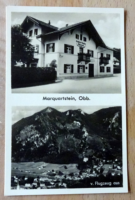   Ansichtskarte AK Marquartstein, Obb. vom Flugzeug aus (Gasthof Alpenrose) 