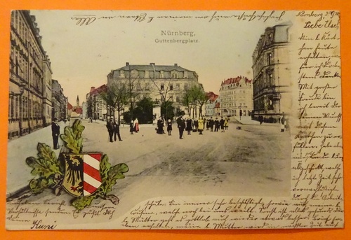   Ansichtskarte AK Nürnberg. Guttenbergplatz 
