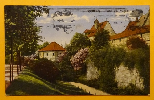   Ansichtskarte AK Nürnberg. Partie am Wöhrdertor 