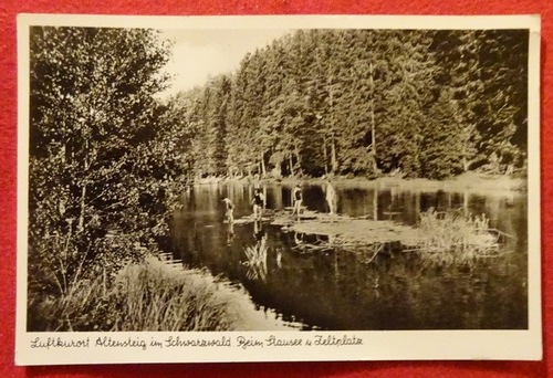   Ansichtskarte AK Altensteig im Schwarzwald. Beim Stausee u. Zeltplatz 