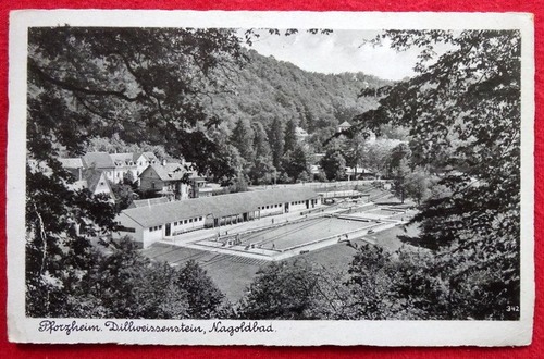   Ansichtskarte AK Pforzheim-Dillweissenstein. Nagoldbad 