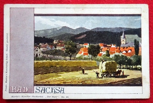   Ansichtskarte AK Bad Sachsa (Künstlerkarte v. H. Bahndorf) 