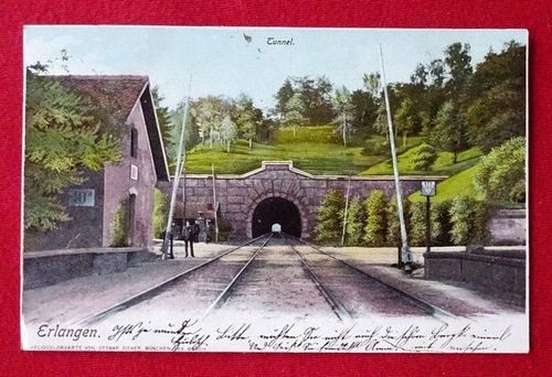   Ansichtskarte AK Erlangen. Tunnel 