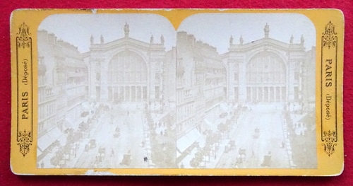 ohne Angaben  Original Stereoskopie.-Fotografie (Stereobild. Stereophotographie). Gare du Nord 