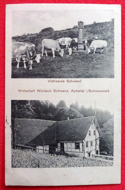   Ansichtskarte Ak Viehweide Schwend. Wirtschaft Waldeck Schwend Achertal im Schwarzwald 