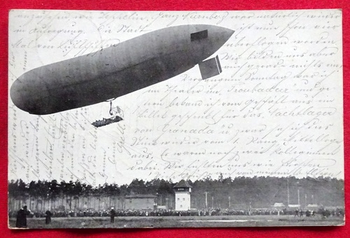   Ansichtskarte AK Landung Parseval III (Original-Aufnahme) wohl in Nürnberg 