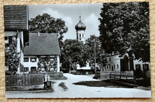   Ansichtskarte AK Jesenwang. Kirche und Häuser 