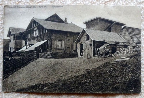   Ansichtskarte AK Hotel Grosser Belchen, 1424m. Rückseite (Feldpostkarte. Stempel 12. Landwehr-Division...) 