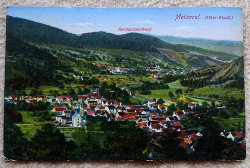   Ansichtskarte AK Metzeral und Reichsackerkopf (Feldpostkarte. Stempel 8. Bayerische Reserve-Division) 
