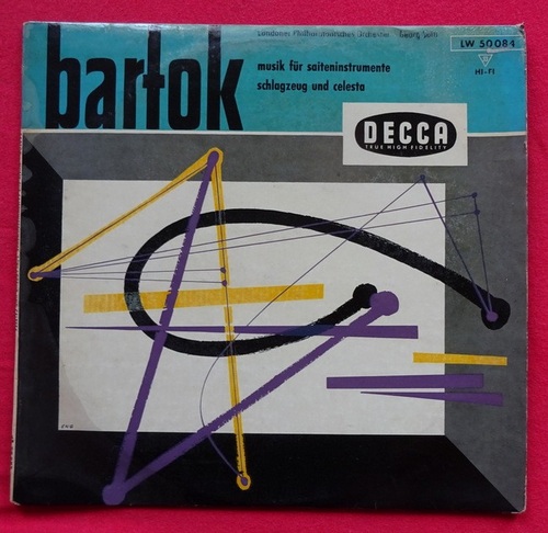 Bartok, Bela  Musik für Saiteninstrumente. Schlagzeug und Celesta (33 UpM; Georg Solti. London Philharmonisches Orchester) 