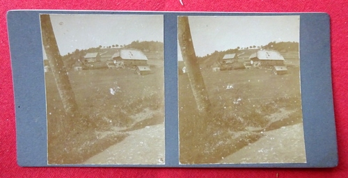   Original Stereoskopie-Fotografie (Stereobild. Stereophotographie). Schwarzwaldhof bei Furtwangen 1910 