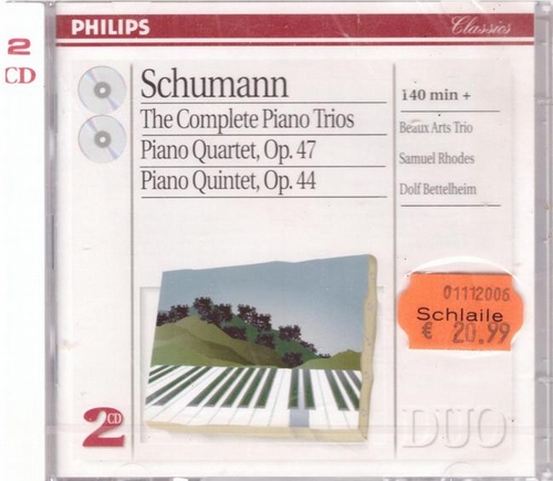 Schumann, Robert  2 CD. The Complete Piano Trios (The Mozartean Players) 
