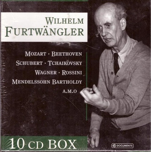Furtwängler, Wilhelm  10 CD-Box Wilhelm Furtwängler (Mozart, Beethoven, Schubert, Tschikowsky, Wagner, Rossini, Mendelssohn Bartholdy, Strauss, Gluck, Händel, Brahms) 