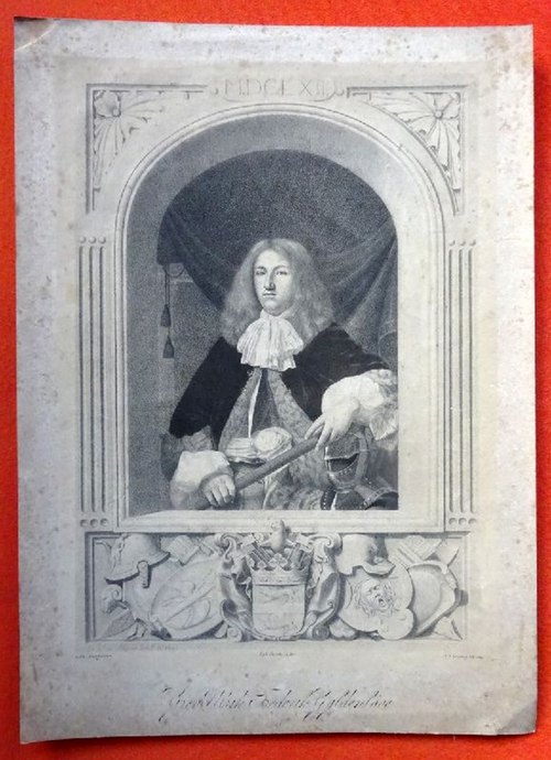 Mieria, Frans van den ældre  Original-Kupferstich Grev Ulrik Frederik Gyldenlöve 