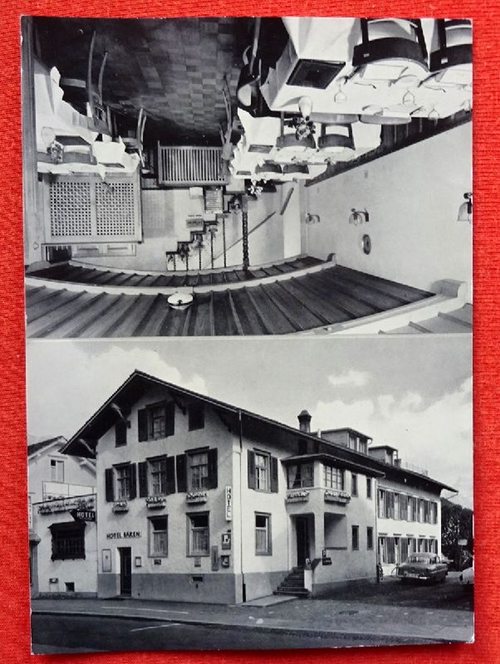   Ansichtskarte AK Hotel Bären. Buchs SG (2 Ansichten) 
