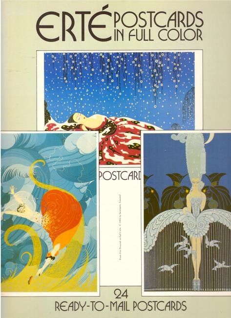 Erté  Erté. Postcards in Full Color (24 Ready-to-Mail Postcards) 