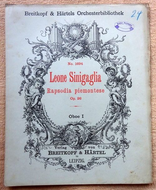 Sinigaglia, Leone  Rapsodia piemontese Opus 26 für Violine und Orchester (Oboe I) 
