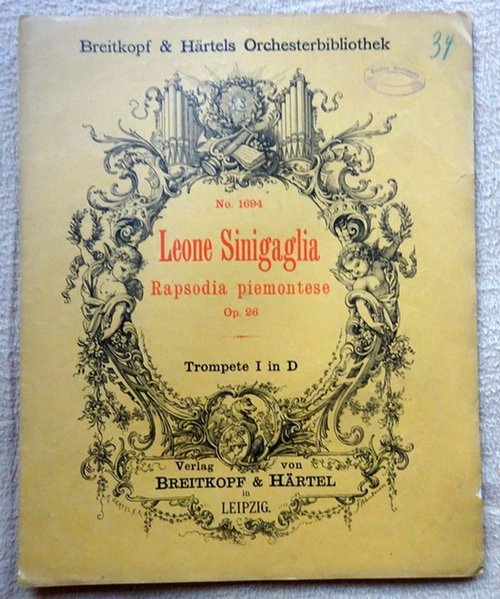Sinigaglia, Leone  Rapsodia piemontese Opus 26 für Violine und Orchester (Trompete I in D) 